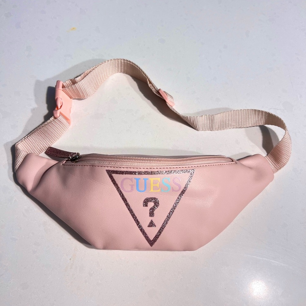Guess Blush Pink Zip Pouch